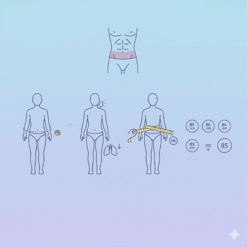 چگونه می‌ توان دور کمر را اندازه‌ گیری کرد؟